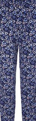 Bhs Navy Multi Floral Print Viscose Jogger, navy