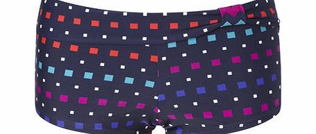 Navy Multi Great Value Square Print Swim Short,