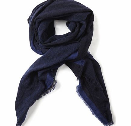 Bhs Navy Plain Woven Scarf, navy 6610290249