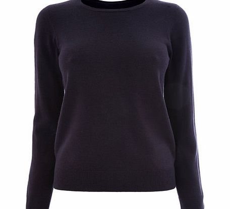 Navy Supersoft Long Sleeve Crew Jumper, navy