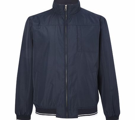 Bhs Navy Tipped Bomber Jacket, Blue BR56F03GNVY
