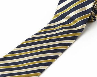 Bhs Navy with Gold Stripe Tie, Blue BR66D21GYLW