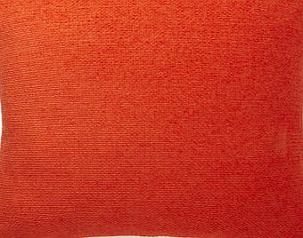 Bhs Neon Orange Texture Chenille Cushion, bright