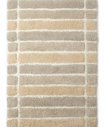 Neutral Broad Stripe Bath Mat, neutral 1931850824