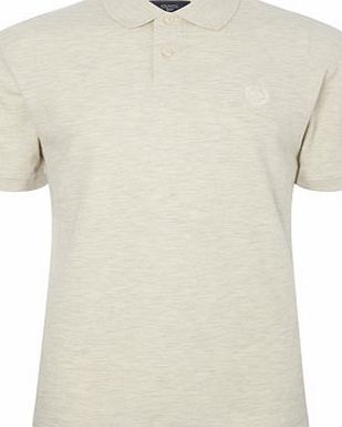 Bhs Oatmeal Cotton Pique Polo Shirt, Cream BR52D12CNAT