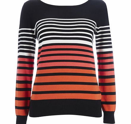 Bhs Ombre Stripe Jumper, black 12034368513