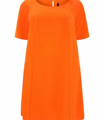Bhs Orange Crepe Swing Dress, orange 12612194796