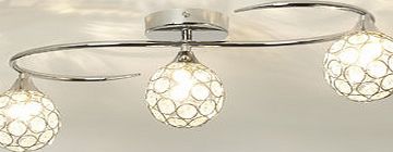 Orianna Flush Ceiling Light, chrome 9760200409