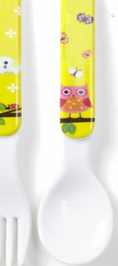 Bhs Owl Cutlery Set, pink 9578930528