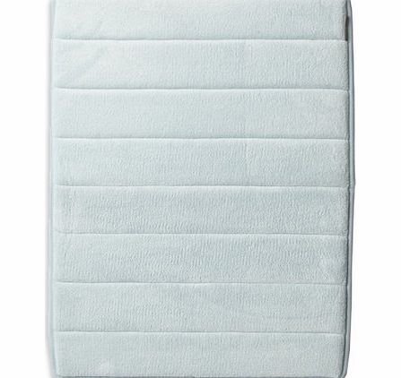 Pale Blue Memory Foam Small Bath Mat, pale blue