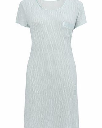 Bhs Pale green Viscsoe Spot Print Sleep T, pale