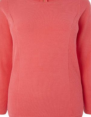 Bhs Papaya Zip Back Jumper, papaya 586253747