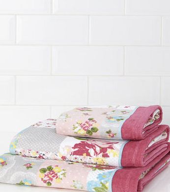 Bhs Patchwork Printed Towel, pastel multi 1945419927