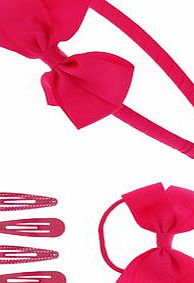 Bhs Pearl Bow Hair Multipack, fuchsia 12175476257