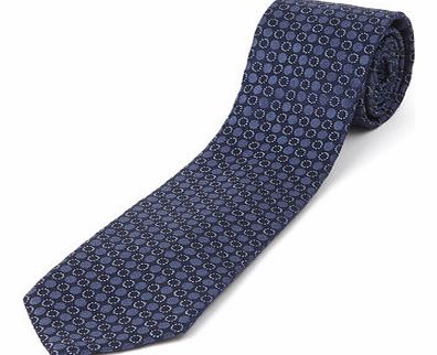 Bhs Pierre Cardin Navy Blue Circle Tie, Blue