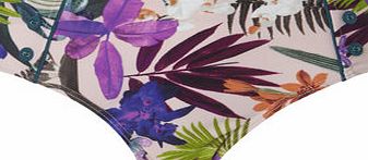 Bhs Pink Jungle Floral Bikini Bottom, multi pink