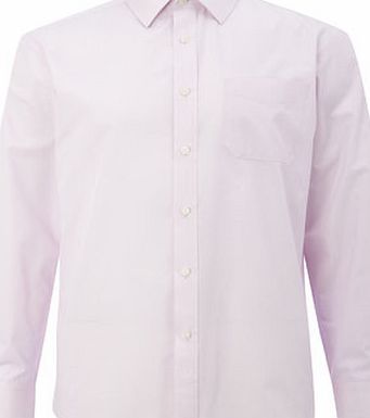Bhs Pink Long Sleeve Regular Fit Shirt, Pink