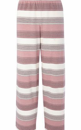 Bhs Pink Multi Stripe Pyjama Bottoms, multi pink