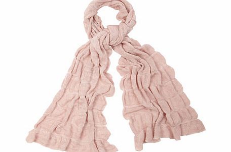 Bhs Pink Pleated Shimmer Rose Scarf, pink 6609890528