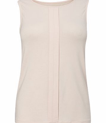 Bhs Pink Sleeveless Shell Jersey Top, pale pink