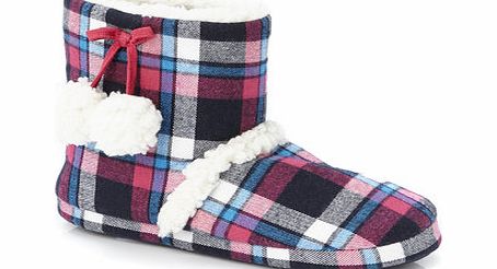 Bhs Pink tartan Bootie, pink 6007060528