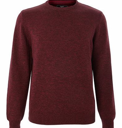 Bhs Pink Twist Cotton Crew Neck, Dark Pink BR53B03FPNK