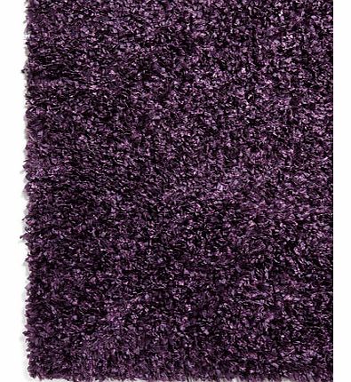 Plum Lustrous Ribbon Yarn Rug 100x150cm, plum