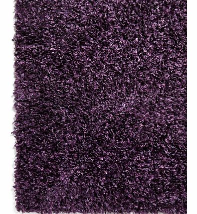 Plum Lustrous Ribbon Yarn Rug 140x200cm, plum