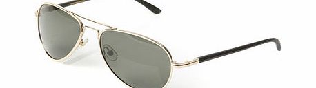 Bhs Polarised Aviator Sunglasses, Green BR63M01GNAT