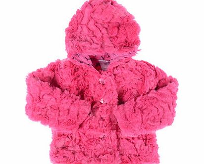 Bhs Pumpkin Patch Girls Fucshia Fluffy Jacket,