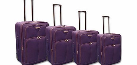Bhs Purple 2 Wheel Suitcase, purple 9105420924