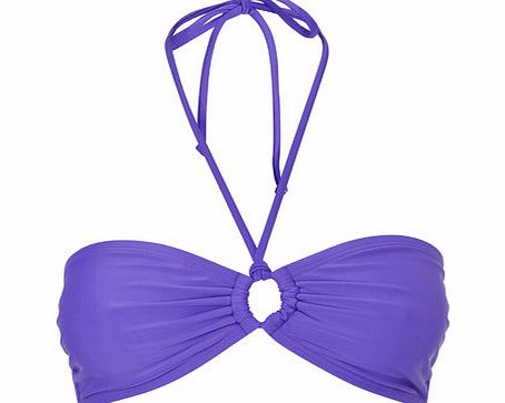 Bhs Purple Great Value Plain Bandeau Bikini Top,