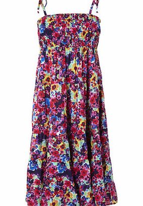 Bhs Purple Photo Print Smock Dress, purple multi
