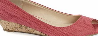 Bhs Red Corky Demi Wedges, red 2846083874