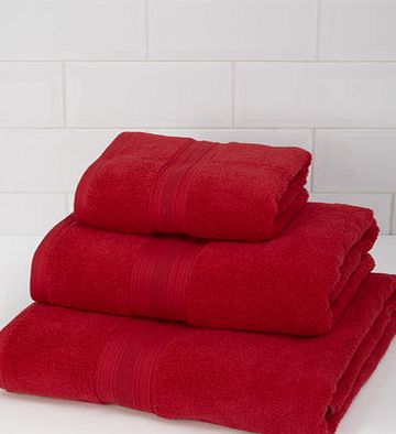 Bhs Red Egyptian Zero Twist Towel, red 1944173874