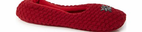 Bhs Red Waffle Knit Slipper Socks, red 3008333874