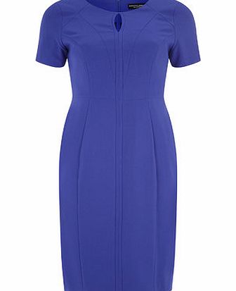 Bhs Royal Blue Keyhole Pencil Dress, blue 19129351483