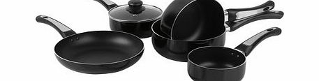 Bhs Russell Hobbs black aluminium 5 piece cookware
