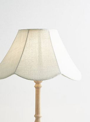 Bhs Scalloped Linen Shade - Large, ivory 39700820904