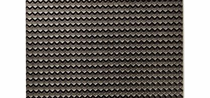 Bhs Set of 4 Grey Zig Zag Table Placemats, grey