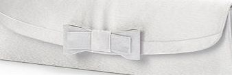 Bhs Silver Bow Clutch Bag, silver 3126970430