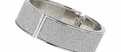 Bhs Silver Glitter Clamp Bracelet, silver 12177480430