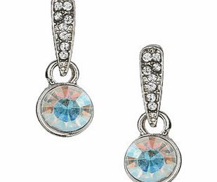 Bhs Silver Iridescent Stone Earrings, crystal
