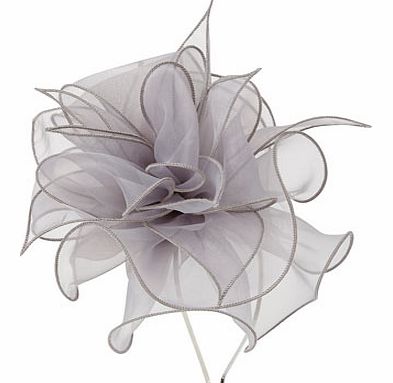 Silver Organza Puff Fascinator, silver 6604290430