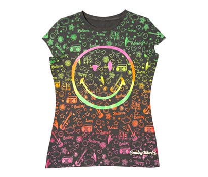 Smiley grafitti t-shirt