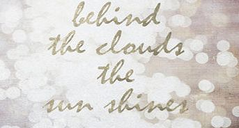 Bhs Soft pink Behind the clouds foiled canvas