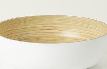 Bhs Spun Bamboo Bowl, white 9578250306