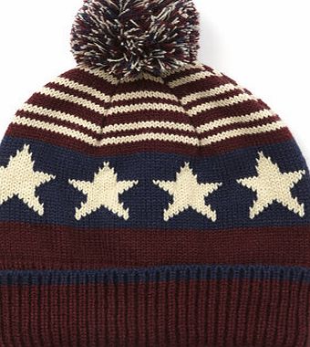 Bhs Star Bobble Beanie Hat, Blue BR63H23FNVY