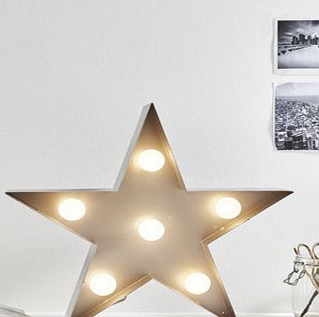 Bhs Star metal table lamp, silver 9754480430