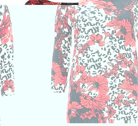 Bhs Stone Floral Animal Jumper, stone 12033642730